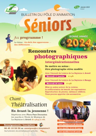 Bulletin du Pôle d'Animation Senior - Janvier 2024