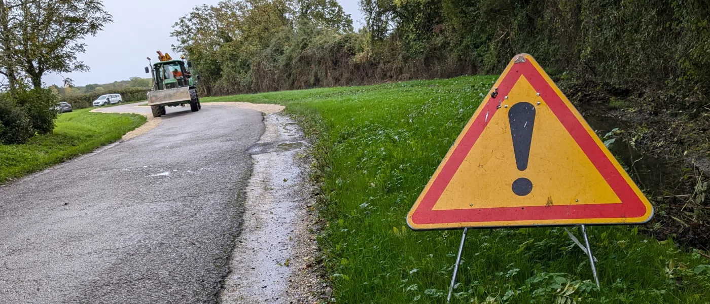 Travaux de voirie sur la rue de la Garenne